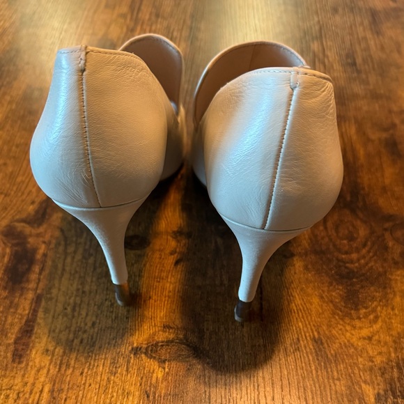 Louise et Cie Lo-Hallett bone white Leather Heels with silver accents - Picture 3 of 7
